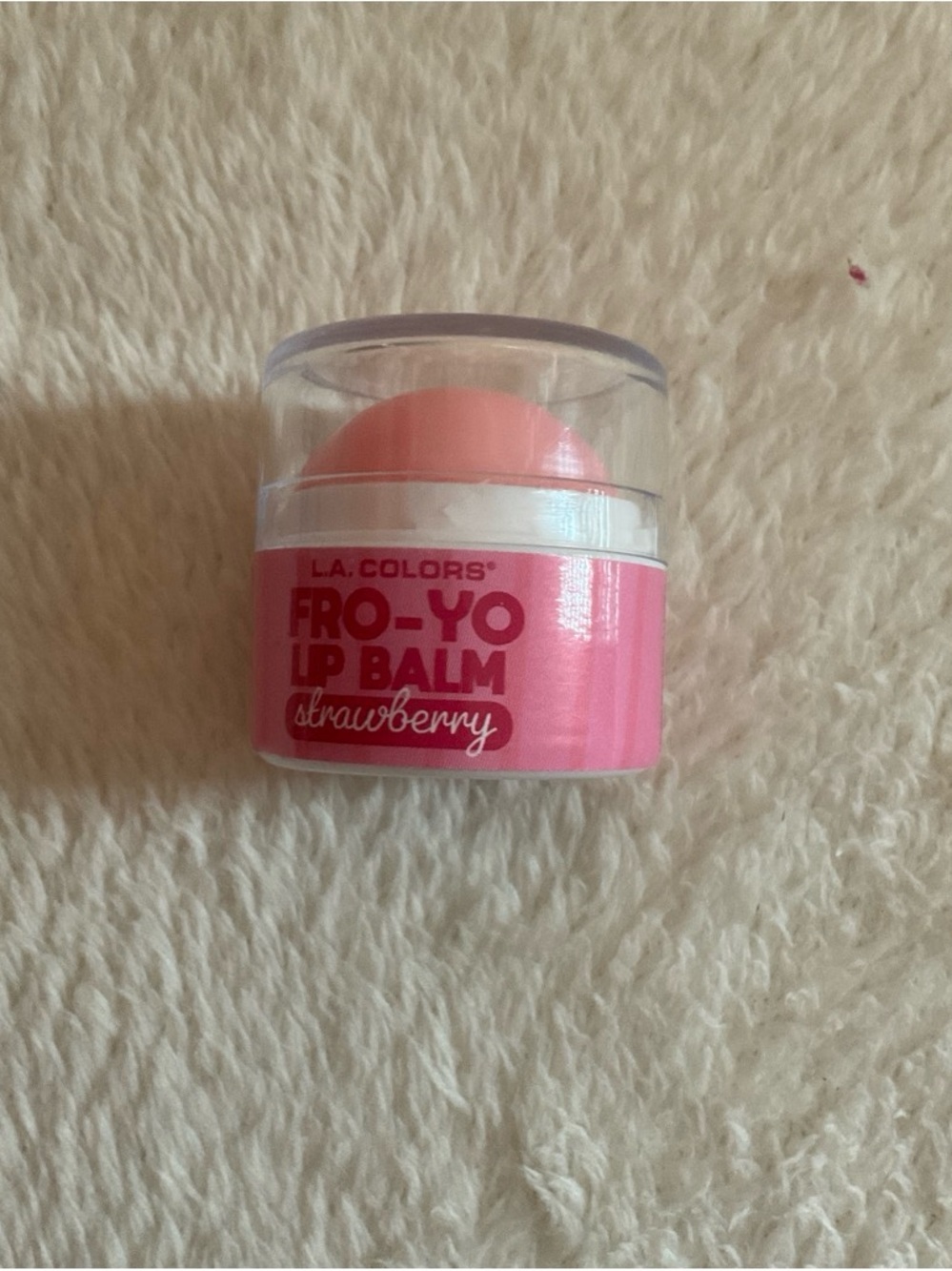 L.A. Colors Fro-Yo Strawberry Lip Balm - Pink